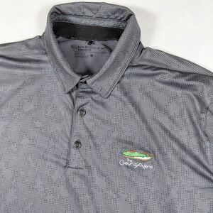 Nike Golf Mens Gray Coeur d'Alene Resort Dri-Fit Polo Shirt Large Standard Fit